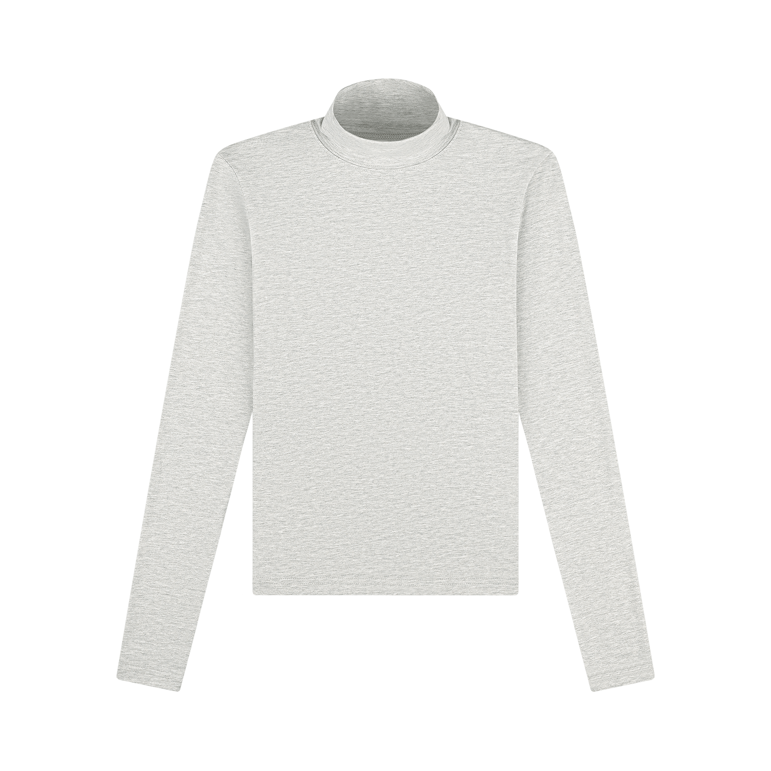 Turtleneck Long Sleeve Shirt - Grey