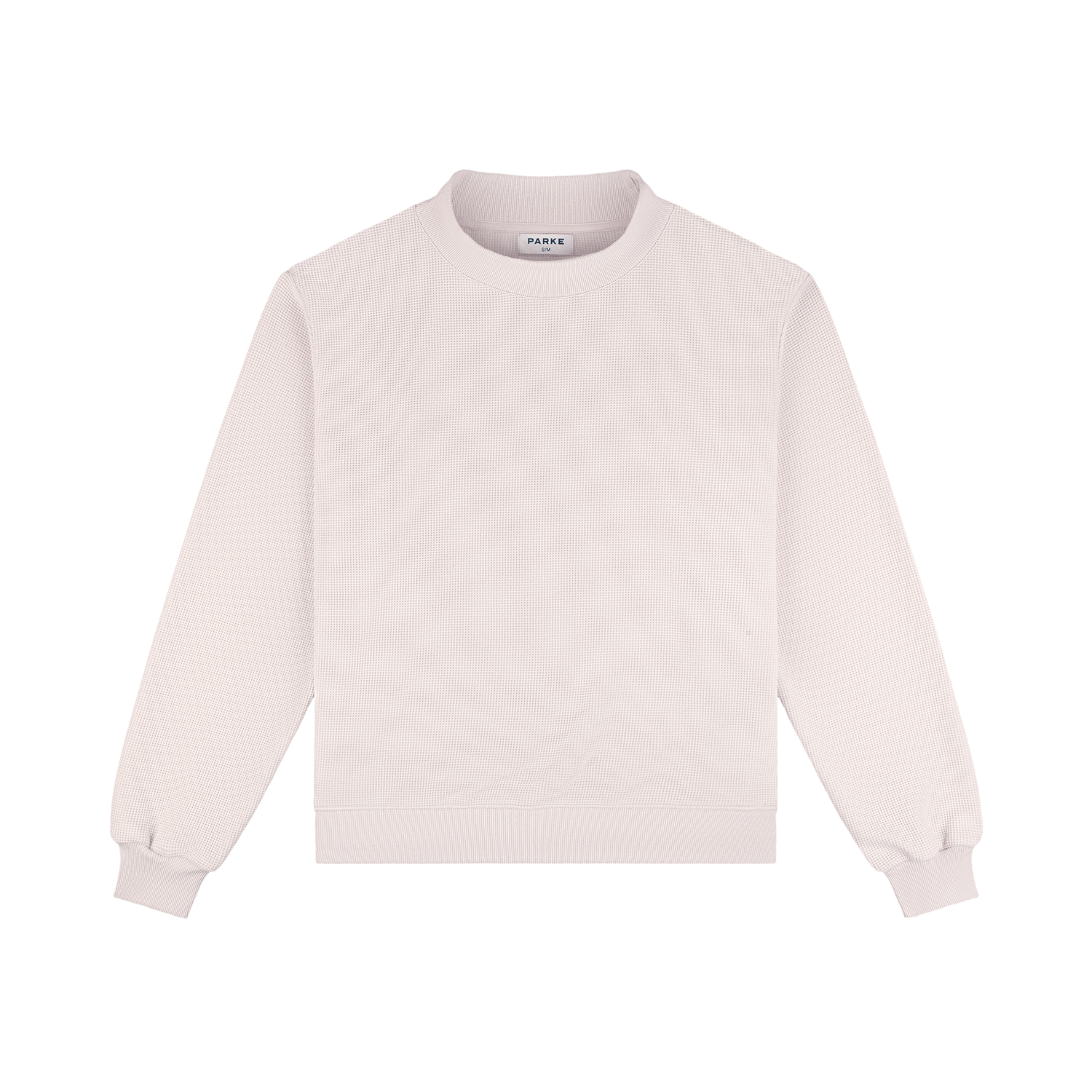 Waffle Mockneck Pullover - Lilac