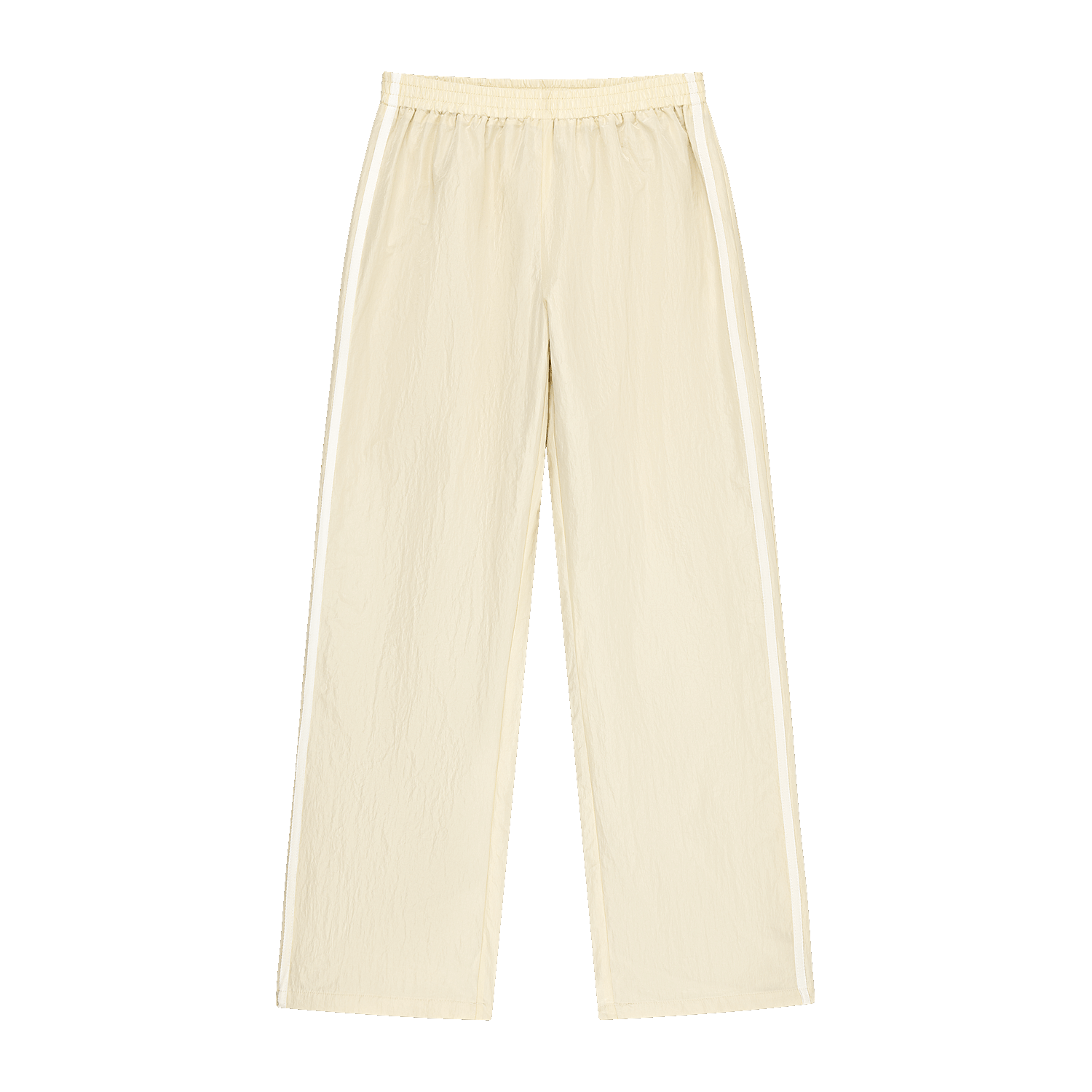 Sport Stripe Nylon Pants - Buttercream
